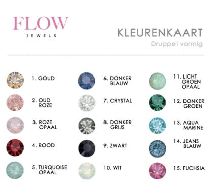 Flow Jewels kleurenkaart