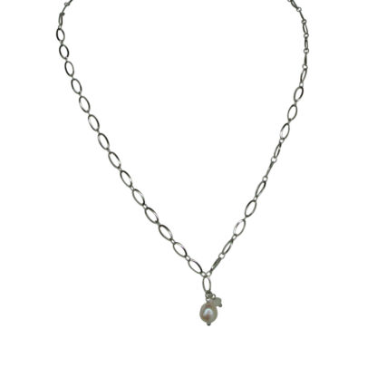 FlowJewels ketting zilver - wit