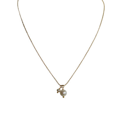 FlowJewels ketting goud - wit