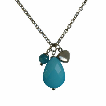 FlowJewels ketting zilver - turquoise